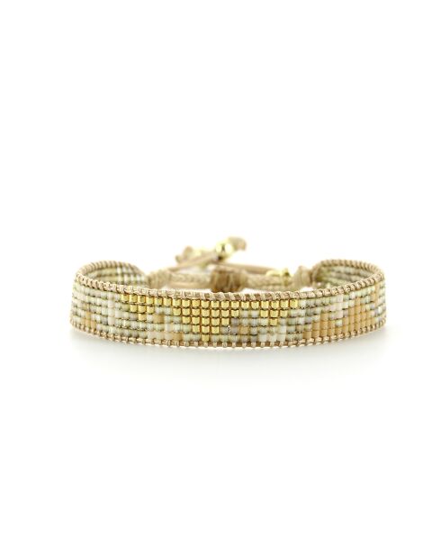 Bracelet golden Ivoire Chloe nude champagne