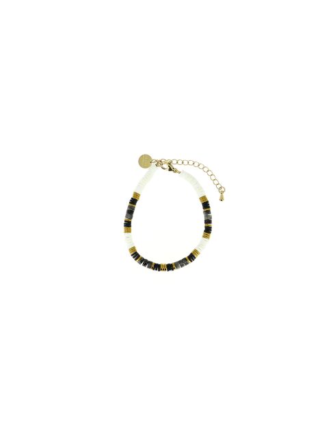 Bracelet Ibiza Beach black gold noir et blanc