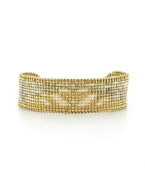 Bracelet golden Ivoire Romane nude champagne
