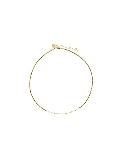 Collier sarah transparent/doré