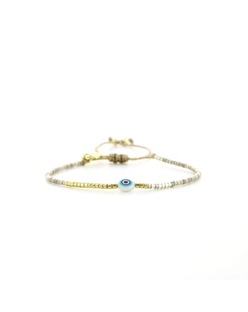 Bracelet golden Ivoire Iris nude champagne