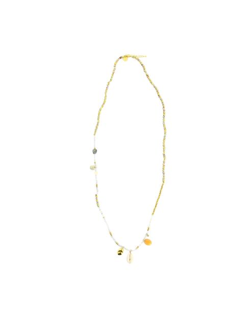 Sautoir Lila labradorite hématite doré
