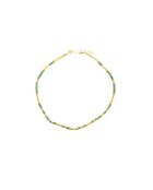 Collier Mila-may G vert doré