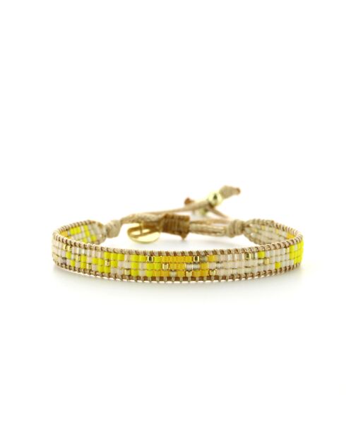 Bracelet Journée Ensoleillée Louise jaune champagne