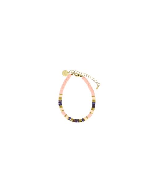 Bracelet Ibiza Beach pink gold rose saumon