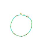Collier Ibiza Beach color gold vert fluo turquoise