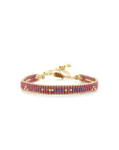 Bracelet Princesse Dahlia Julia rouge/doré