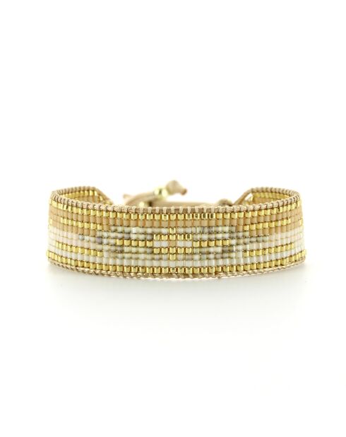 Bracelet golden Ivoire Charlie nude champagne