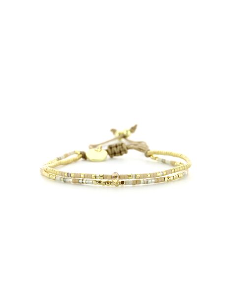 Bracelet golden Ivoire Alya nude champagne