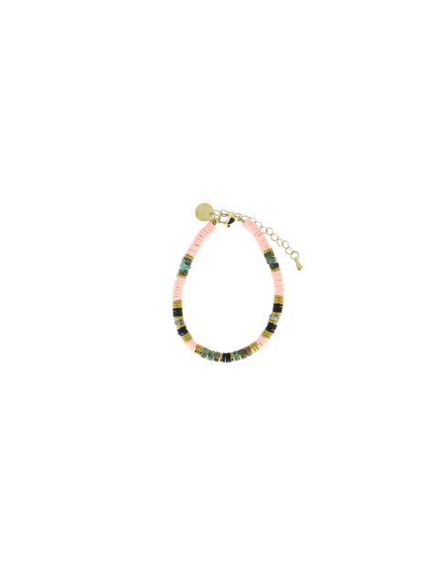 Bracelet Ibiza Beach pink gold rose noir