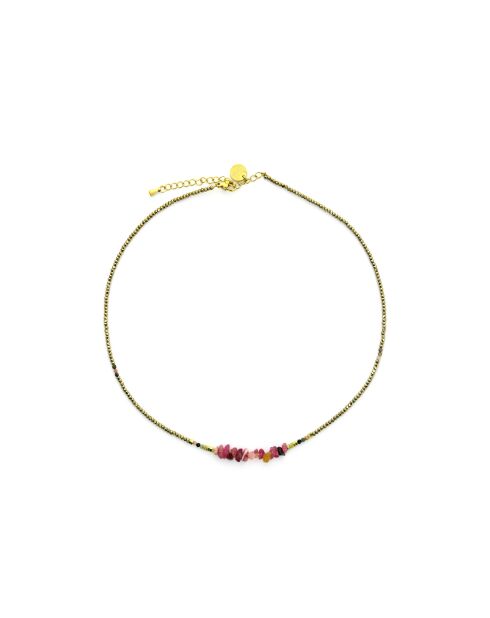 Collier Dana tourmaline et hématite