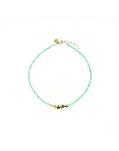 Collier Ibiza Beach Shell pastel vert pastel