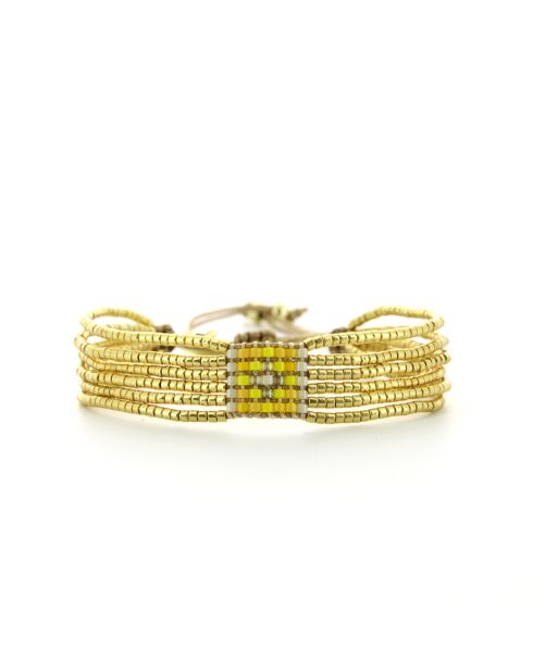 Bracelet Journée Ensoleillée Keira jaune champagne
