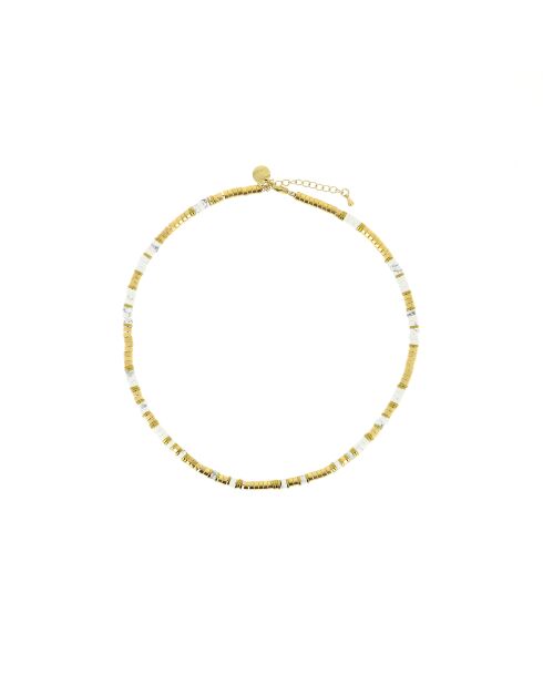 Collier Mila-may G blanc/doré