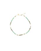 Collier Ibiza Beach turquoise gold turquoise blanc