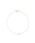 Collier Manon bleu blanc doré