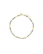 Collier Mila-may G bleu foncé doré