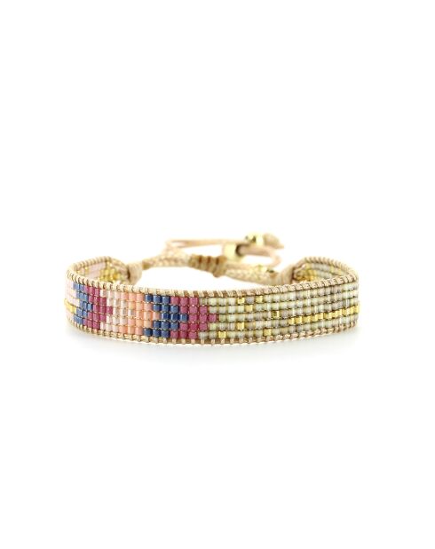 Bracelet Princesse Dahlia jade vert doré
