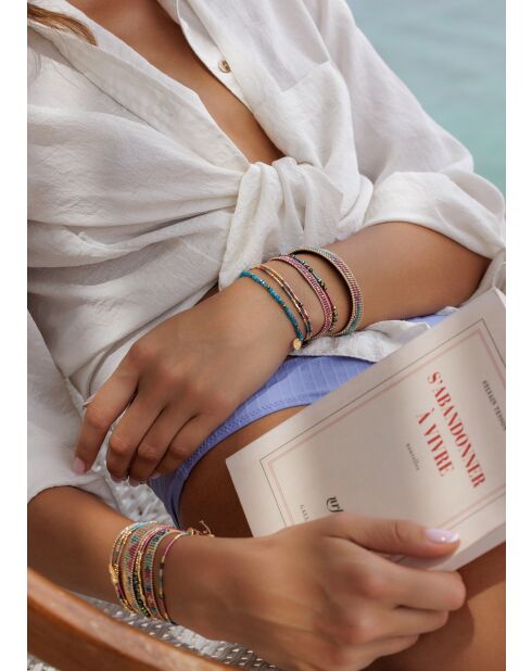 Bracelet Tout ce qui Brille bleu vert violet