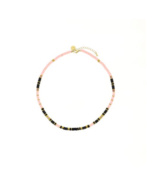 Collier Ibiza Beach black gold noir et blanc