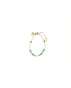 Bracelet Ibiza Beach turquoise gold turquoise blanc