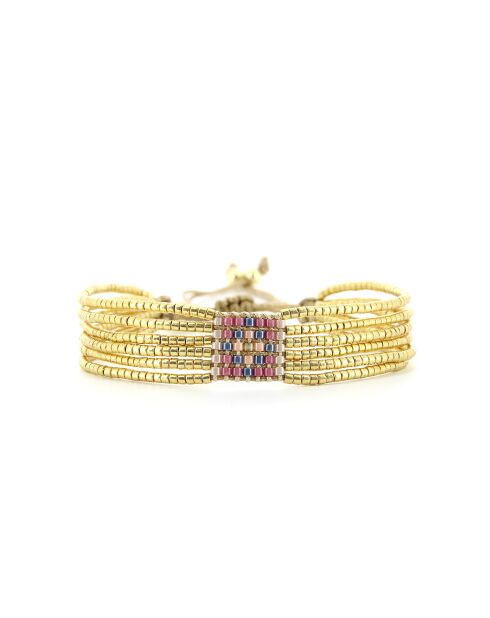 Bracelet Princesse Dahlia Keira rose doré