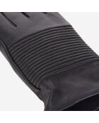 Gants en Cuir avec nervures noirs