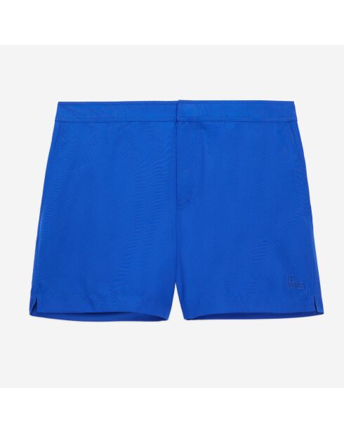 Short de bain avec logo bleu