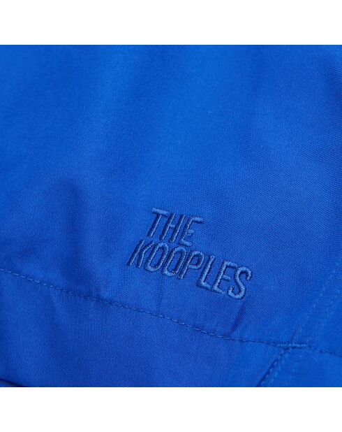 Short de bain avec logo bleu