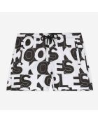 Short de bain avec logo noir