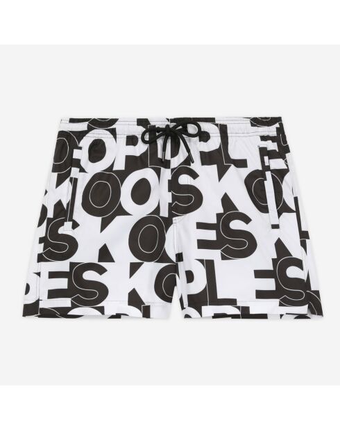 Short de bain avec logo noir