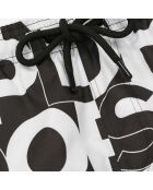 Short de bain avec logo noir