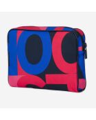 Pochette logo multicolore - 16x23x4 cm