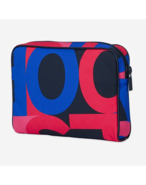 Pochette logo multicolore - 16x23x4 cm
