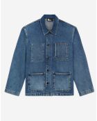 Surchemise en denim bleue