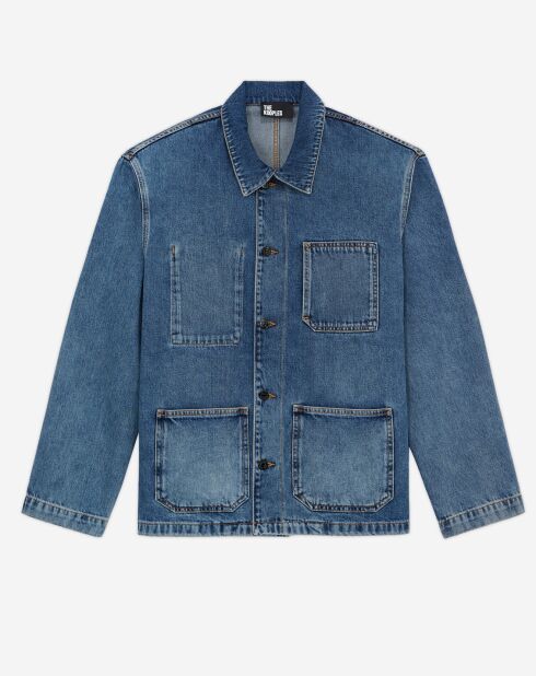 Surchemise en denim bleue