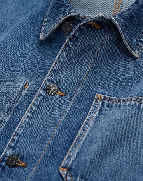 Surchemise en denim bleue