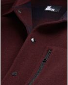 Blouson type surchemise en Laine mélangée rouge