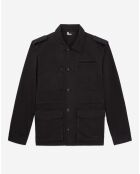 Veste de travail en denim noire