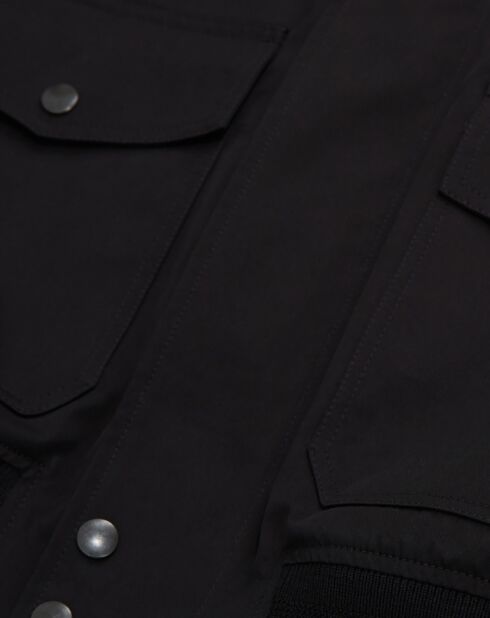 Blouson en coton noir