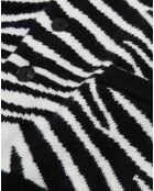 Cardigan en Laine mélangée imprimé noir