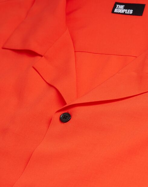 Chemise décontractée orange