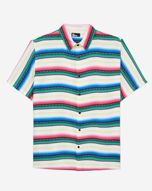 Chemise imprimée multicolore