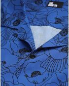 Chemise imprimée bleue