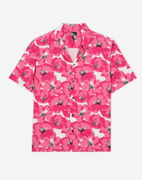 Chemise imprimée rose