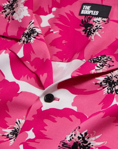 Chemise imprimée rose