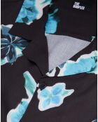 Chemise imprimée manches courtes noire