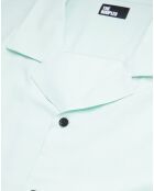Chemise à manches courtes bleue