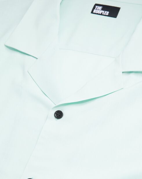 Chemise à manches courtes bleue