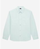 Surchemise en denim bleue